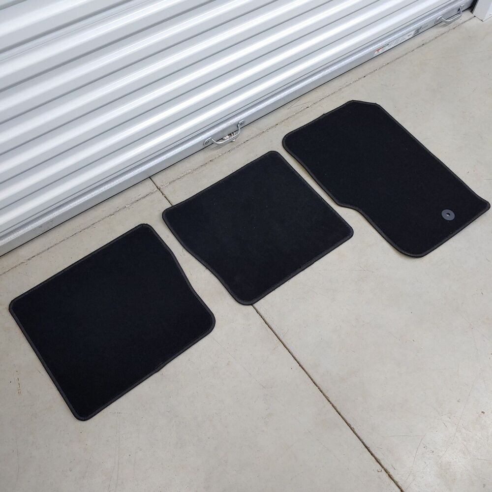 Set Of 3 - FACTORY OEM 2021-2022 Ford BRONCO Floor Mats - Full Size Black Carpet